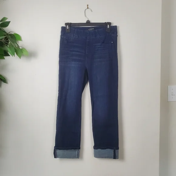 Liverpool Los Angeles Crop Jeans Women's Size 4 27 Dark Wash - Picture 2 of 13
